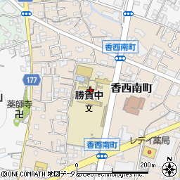 高松市立勝賀中学校周辺の地図
