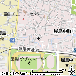 香川県高松市屋島中町436周辺の地図