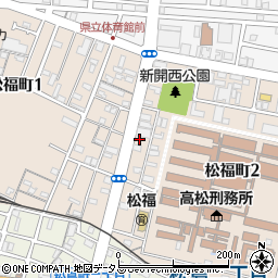 香川県高松市松福町周辺の地図