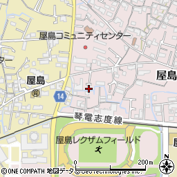 香川県高松市屋島中町439-6周辺の地図