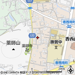 香川県高松市香西南町645-18周辺の地図