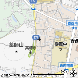 香川県高松市香西南町645-14周辺の地図