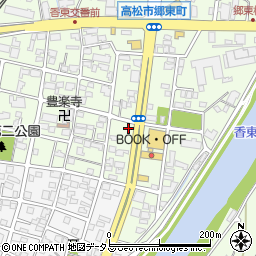 四国新聞　四国新聞郷東・英販売所周辺の地図
