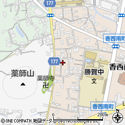 香川県高松市香西南町645周辺の地図