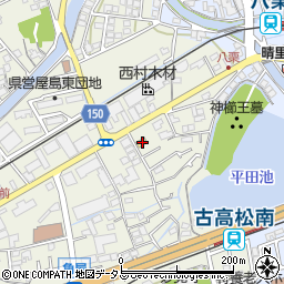 ファミリーマート古高松店周辺の地図
