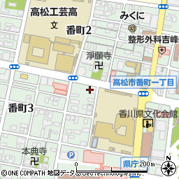 四国新聞販売株式会社　本店周辺の地図