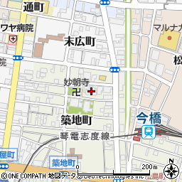 香川県高松市築地町4周辺の地図