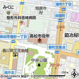 高松市役所周辺の地図
