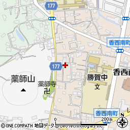 香川県高松市香西南町651-2周辺の地図