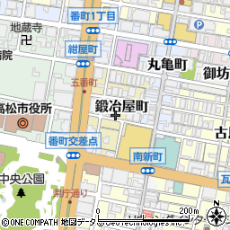 香川県高松市鍛冶屋町周辺の地図
