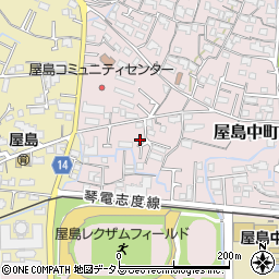 香川県高松市屋島中町437-12周辺の地図