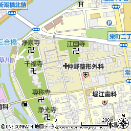 兵庫県洲本市栄町周辺の地図