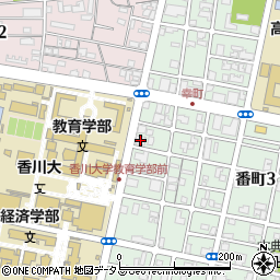 西松建設四国支店周辺の地図