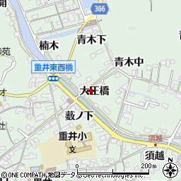 広島県尾道市因島重井町大正橋周辺の地図