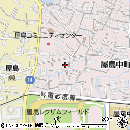 香川県高松市屋島中町437-4周辺の地図
