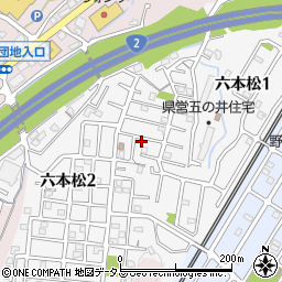 広島県廿日市市六本松周辺の地図