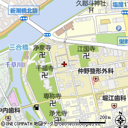 西田クリーニング店周辺の地図