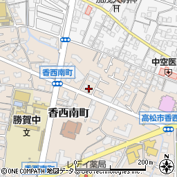 高松クア接骨院周辺の地図