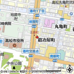 全国健康保険協会香川支部健康保険サービス周辺の地図