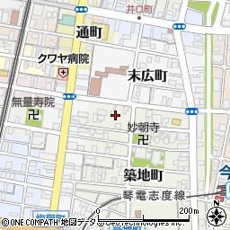 伊藤和裁学院周辺の地図