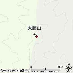 大藤山周辺の地図