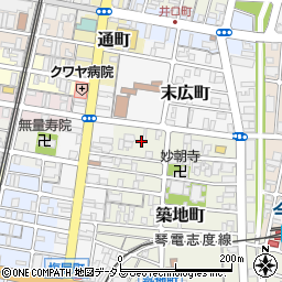 香川県高松市築地町1周辺の地図