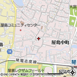 香川県高松市屋島中町481周辺の地図