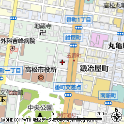 みずほ銀行高松法人支店周辺の地図