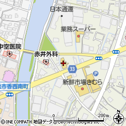 ＨｏｎｄａＣａｒｓ香川香西店周辺の地図