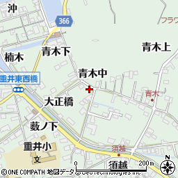 広島県尾道市因島重井町青木中周辺の地図