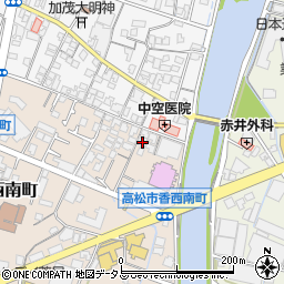 香川県高松市香西南町384周辺の地図