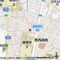 香川県高松市香西南町556-9周辺の地図