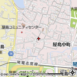 香川県高松市屋島中町480周辺の地図