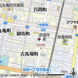 香川県高松市御坊町周辺の地図
