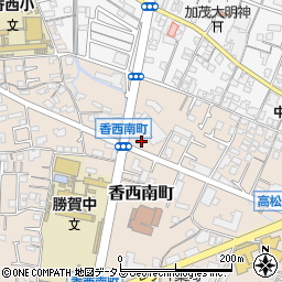 香川県高松市香西南町516-3周辺の地図