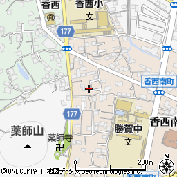 香川県高松市香西南町657-10周辺の地図