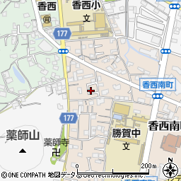 香川県高松市香西南町657周辺の地図