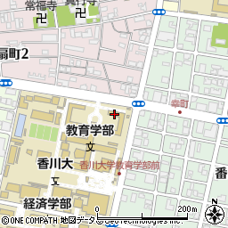 香川大学博物館周辺の地図