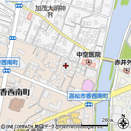 香川県高松市香西南町398周辺の地図