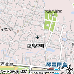 香川県高松市屋島中町568-1周辺の地図