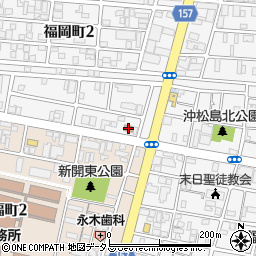 高松福岡町郵便局周辺の地図