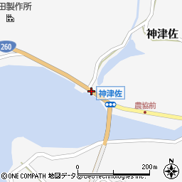 神津佐大橋周辺の地図