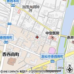 香川県高松市香西南町396周辺の地図