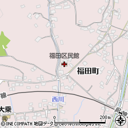 福田区民館周辺の地図