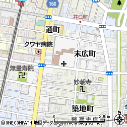 高松市役所　教育委員会教育局いじめ相談専用電話・いじめ１１０番周辺の地図