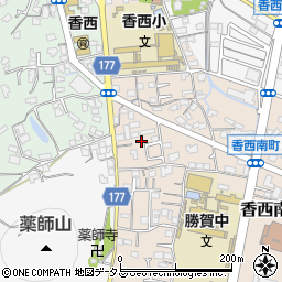 香川県高松市香西南町657-7周辺の地図