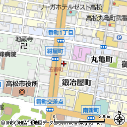 三菱ＵＦＪ銀行高松支店周辺の地図