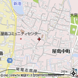 香川県高松市屋島中町489周辺の地図