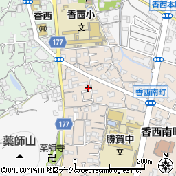 香川県高松市香西南町657-5周辺の地図
