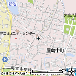 香川県高松市屋島中町487周辺の地図